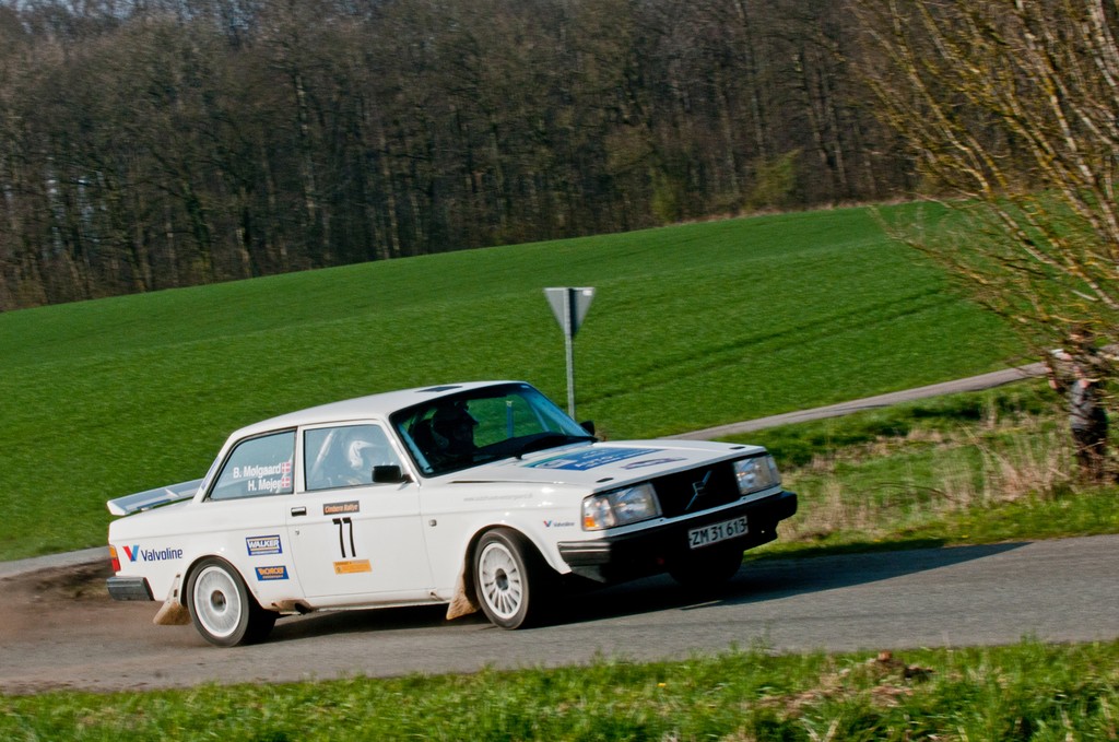 Heino Mejer og Bo Mølgaard på vej mod klassesejren i Cimbern Rallye 2016, Tyskland
(Foto: rallypics.dk)